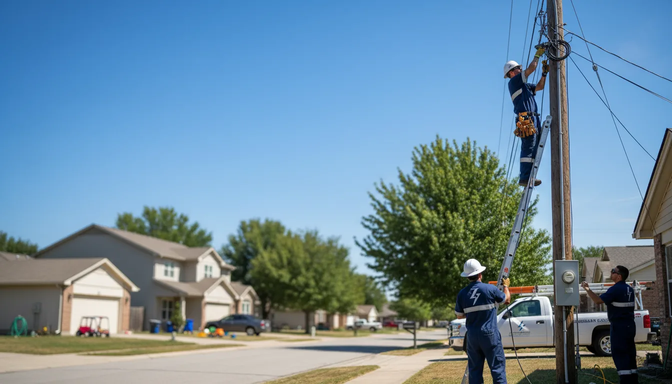Residential electrician providing installation services in Elmwood, NE